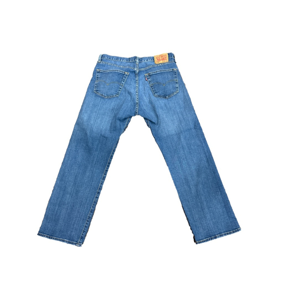 Levi's Blue Straight Jeans Waist 34 - Picture 4 of 6